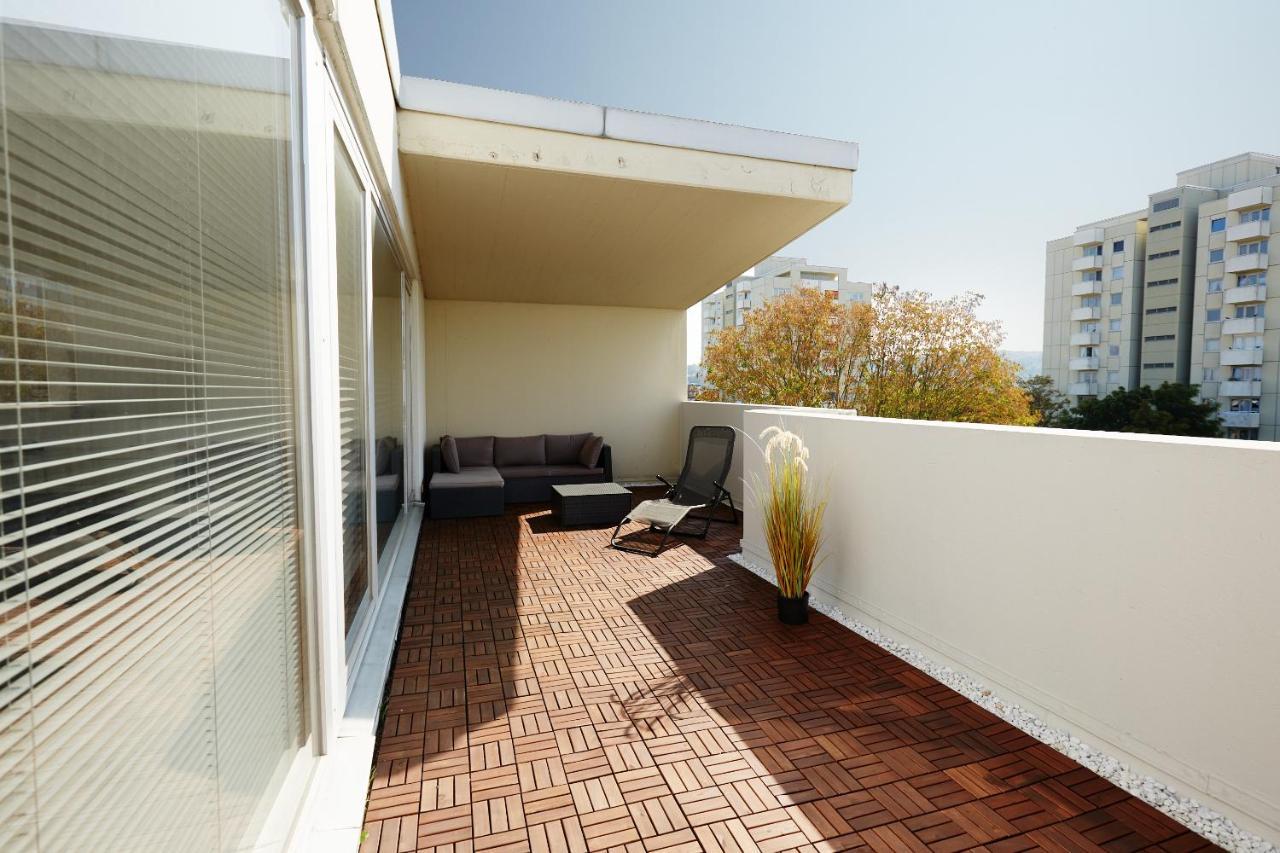 Stylisches Penthouse In Karlsruhe -Durlach Extérieur photo